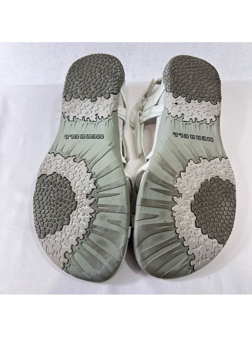Merrell Sandals Womens 10 San Remo Strappy White Leather Casual Open Toe Hiking - Picture 7 of 8